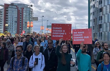 Global Climate action in Vancouver, photo by Freightera CEO Eric Beckwitt